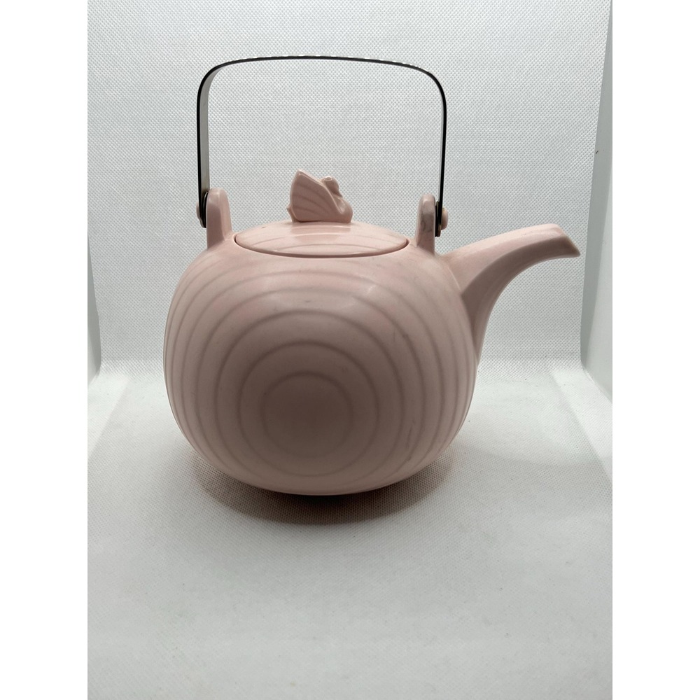 Vintage Hornsea Concept Pink Matte Mid Century Teapot with Swan Finial - Picture 3 of 10